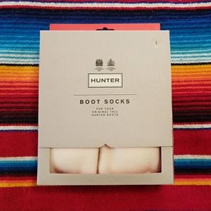 Brand New White/Cream Hunter Boot Socks